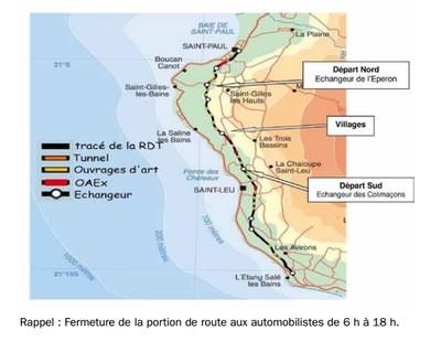 La carte de l'opération Route Libre