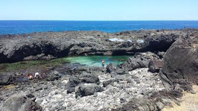 La pointe au sel La pointe au sel, ici le bassin Caverne