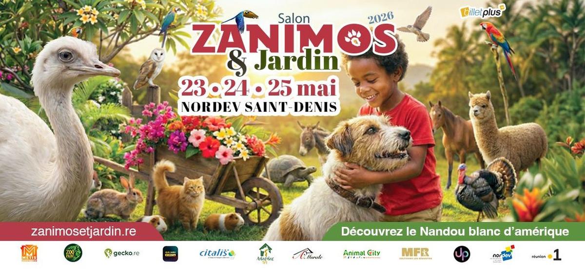 Salon Zanimos et Jardin à l'île de la Réunion (974) Salon Zanimos - Nordev - Saint-Denis de La Réunion (Affiche)