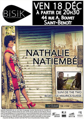 Nathalie Natiembé en concert le 18 décembre à St-Benoît
