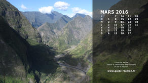 Calendrier Mars 2016 - Ile de la Réunion