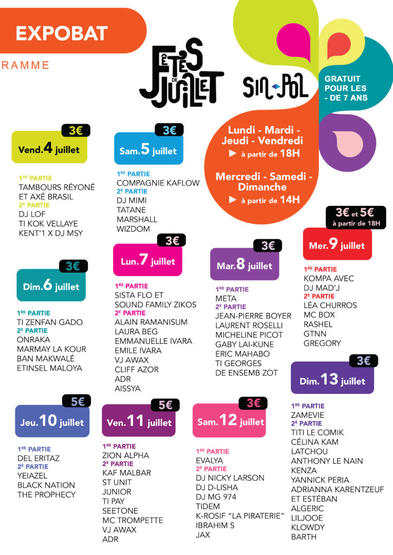 Fête de Saint-Paul - Programme Expobat Fête de Saint-Paul - Programme Expobat