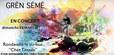 Concert de Grèn Sémé le Dimanche 15 Mars à Saint-Leu