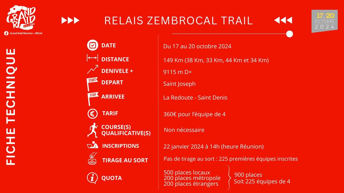 Relais Zembrocal Trail - Grand Raid Réunion