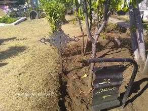 La Buse serait au cimetière marin de Saint-Paul, mais non, cela ne serait pas vrai... La Buse serait au cimetière marin de Saint-Paul