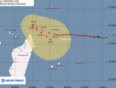 Cyclone tropical intense Fantala