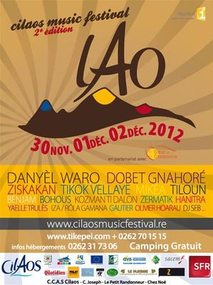Visuel du festival de musique à Cilaos (2012)