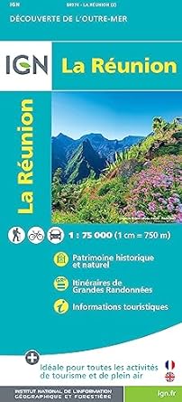 Carte Routière Touristique IGN La Réunion