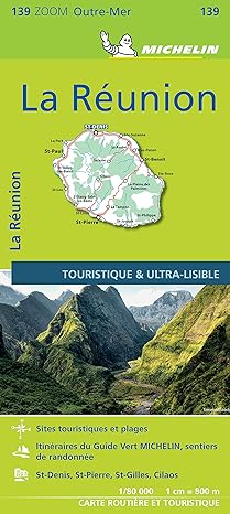 Carte Routière Touristique Michelin La Réunion