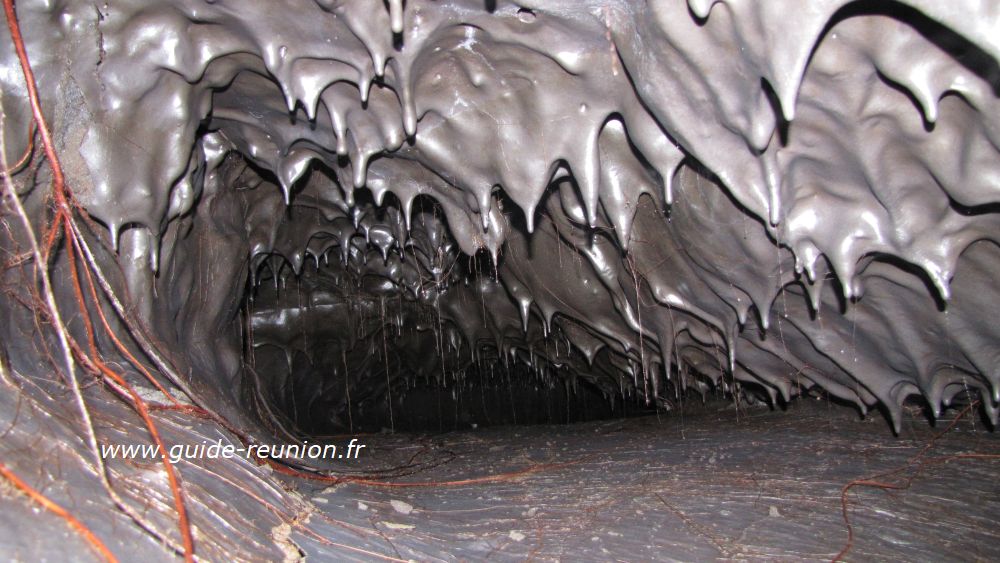 Tunnel de lave à La Réunion