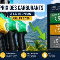 Prix des carburants à La Réunion en Juillet 2026 Prix des carburants à La Réunion en Juillet 2026