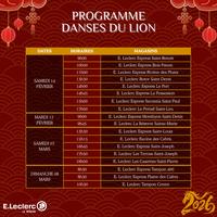 Danse des lions Eleclerc La Réunion