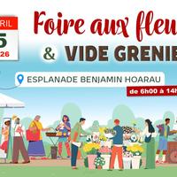 Vide Grenier et foire aux fleurs et du Jardin au Tampon - Affiche