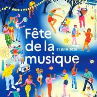 Affiche de la fête de la musique Fête de la musique à l'île de la Réunion