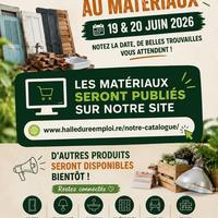 Brocante aux matériaux à La Réunion