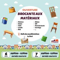 Brocante aux matériaux à La Réunion